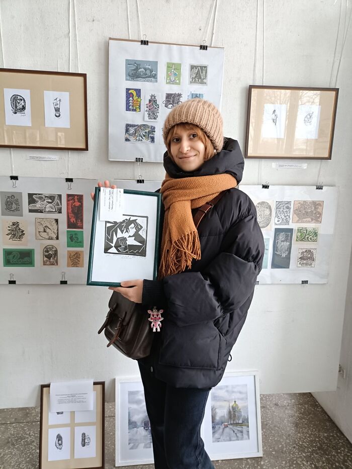 I Invited Students To My Place During The Holidays To Create Linocuts (15 Pics)