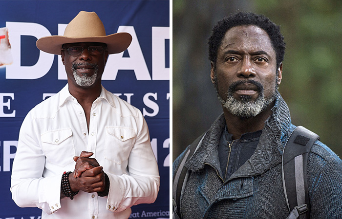 Man in a white shirt with a cowboy hat and a similar man outdoors wearing a jacket, related to actors with crushed careers.