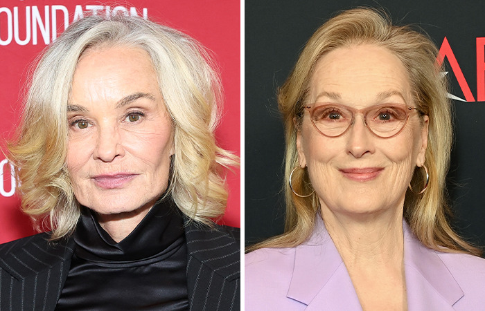 Jessica Lange and Meryl Streep, side-by-side, showcasing the impact of plastic surgery.