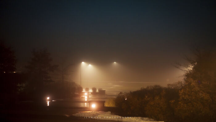 I Photographed Dense Fog On My College Campus