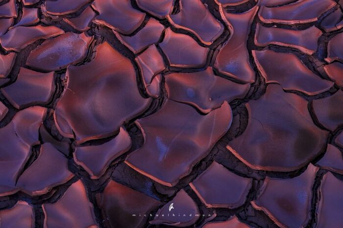 C*****d earth patterns in an intimate landscape photo by Michael Hindman, showcasing the textures of nature.