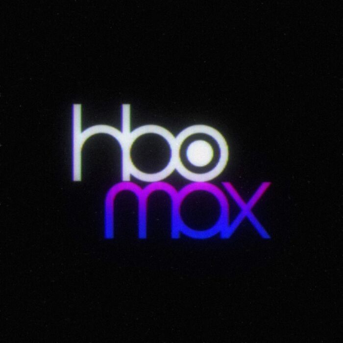 Retro 80s twist on HBO Max logo with vibrant neon colors.