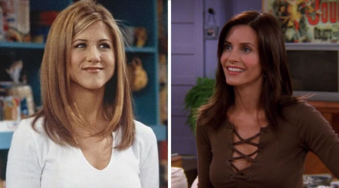 monica and rachel from friends