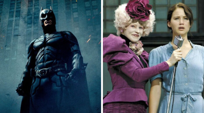Batman and Katniss in The Hunger Games