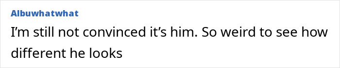 Text comment discussing Gene Hackman's different appearance.