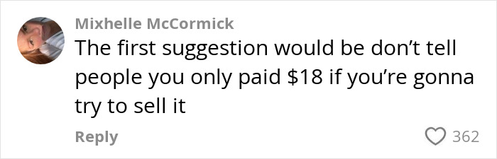 Comment on Carrie Bradshaw's famous wedding dress bought for $18 at thrift store.