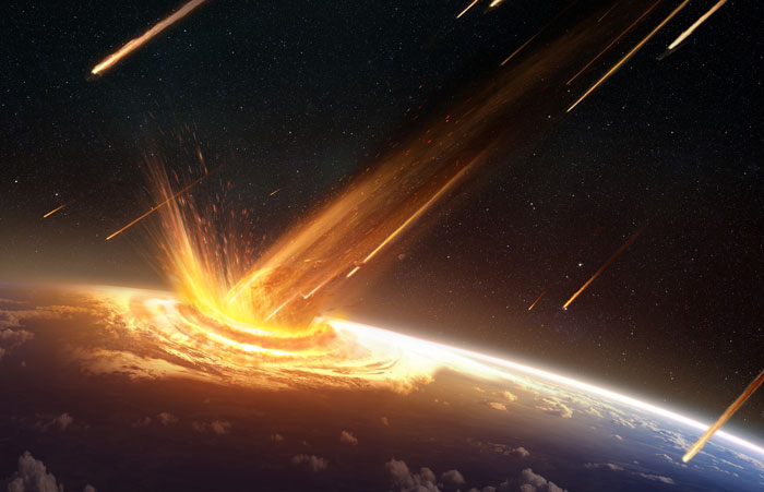 Stock photo of asteroid impact. Stock photo of asteroid impact.