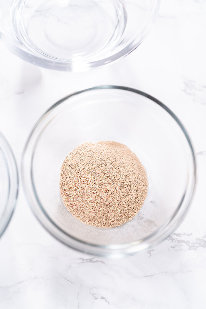 Glass bowl with yeast, an overlooked amazing ingredient.