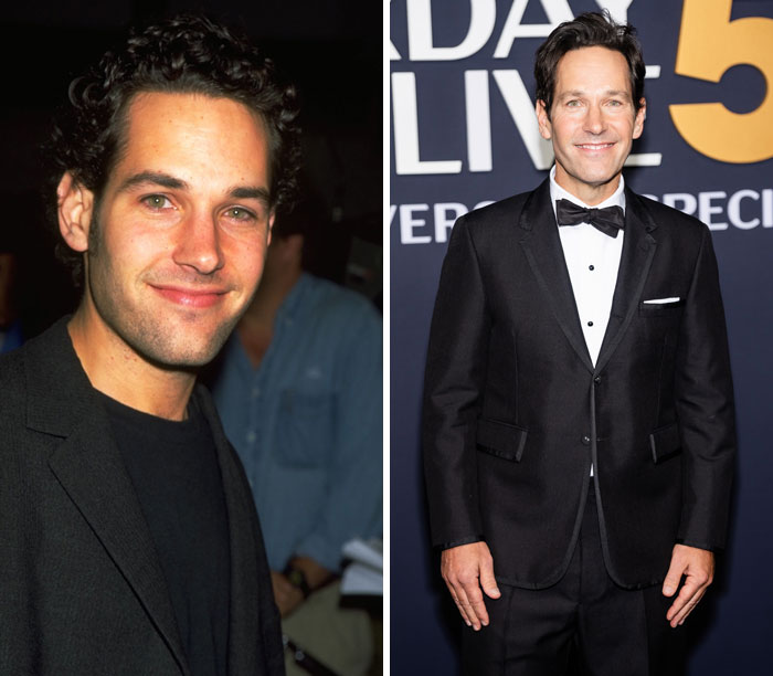 "Actor in first and latest red-carpet appearances, showcasing style evolution over time."