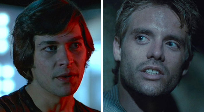 Actors replaced mid-production, featuring side-by-side portraits under dramatic lighting.