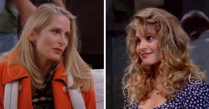 Two female actors portrayed in different roles, highlighting the concept of actors replaced mid-production.