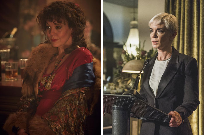 Two female actors in character; illustrating actors replaced mid-production.