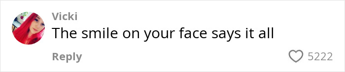 Comment by Vicki praising a woman's new figure after BBL removal, with 5222 likes.