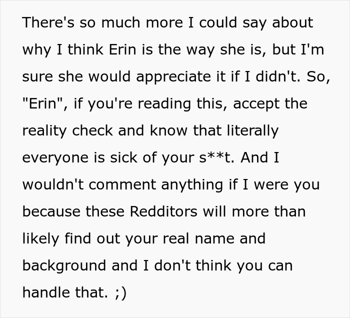 Text discussing tensions between a vegan sister-in-law and her family. Text discussing tensions between a vegan sister-in-law and her family.