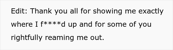 Text apology about husband only present for labor due to newborn.