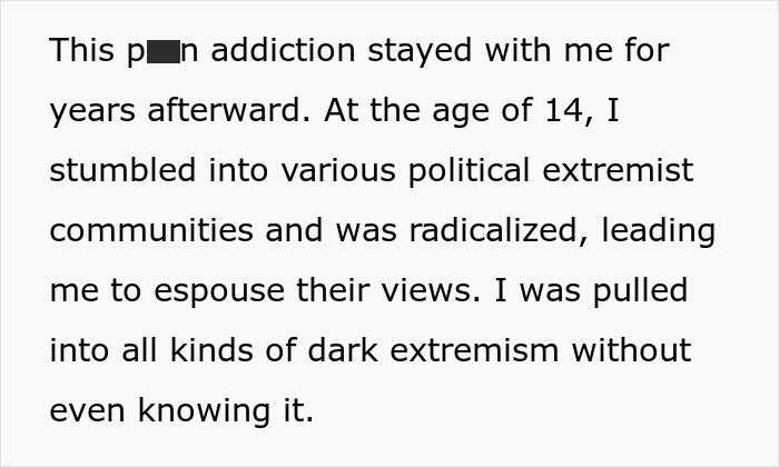 Text about the adult experience of an "iPad Kid" describing addiction and radicalization at age 14. Text about the adult experience of an "iPad Kid" describing addiction and radicalization at age 14.