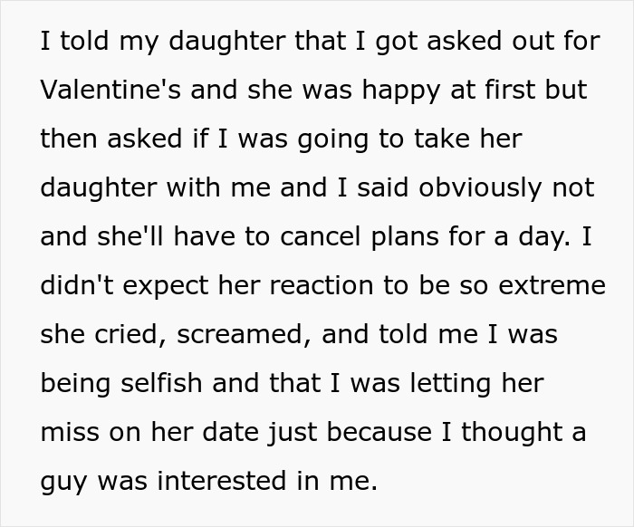 Text exchange where grandma declines babysitting on Valentine's, surprising daughter.