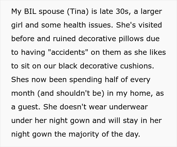 Text detailing issues with roommate treating home as no-pants zone, causing discomfort with hygiene and furniture damage. Text detailing issues with roommate treating home as no-pants zone, causing discomfort with hygiene and furniture damage.