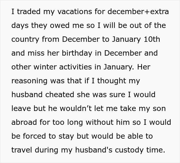 Text reads: A woman discusses sabotaging a friend's marriage with a false story involving a Barbie. Text reads: A woman discusses sabotaging a friend's marriage with a false story involving a Barbie.