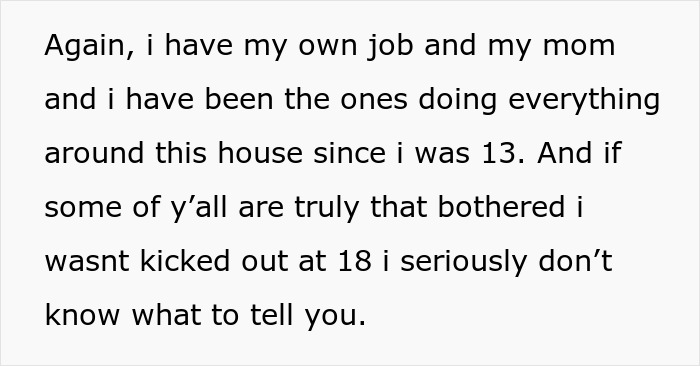 Text response about refusing to babysit after parents volunteered daughter.