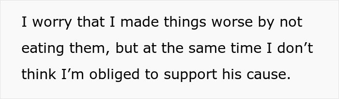 Text discussing guilt about not supporting a cause related to Girl Scout cookies and gluten issues. Text discussing guilt about not supporting a cause related to Girl Scout cookies and gluten issues.
