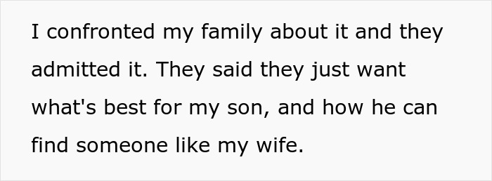 Text image discussing family tensions related to son's sexual orientation.