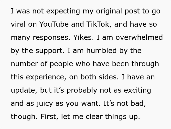 Text discussing unexpected viral response and audience engagement on social media platforms.