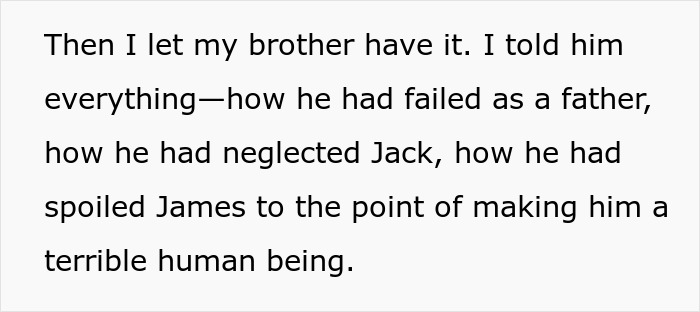 Text criticizing a father for neglecting one child and spoiling another, impacting family dynamics.