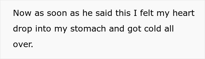 Text excerpt about feeling unsettled after a creepy student comment. Text excerpt about feeling unsettled after a creepy student comment.