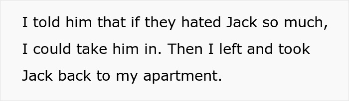 Text about uncle taking nephew in after brother crosses boundaries.