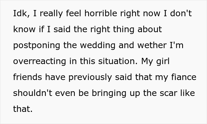 Woman Postpones Her Wedding, People Advise To Call It Off Because Of Fiancé’s Hurtful Comments Woman Postpones Her Wedding, People Advise To Call It Off Because Of Fiancé’s Hurtful Comments