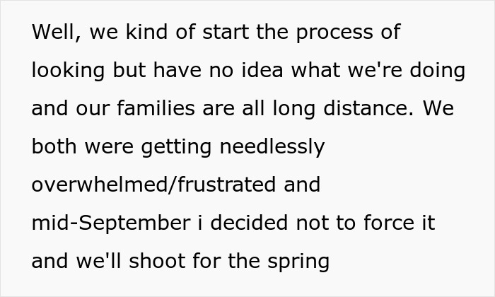 Text discussing the process of planning a wedding and choosing a date amidst family challenges. Text discussing the process of planning a wedding and choosing a date amidst family challenges.
