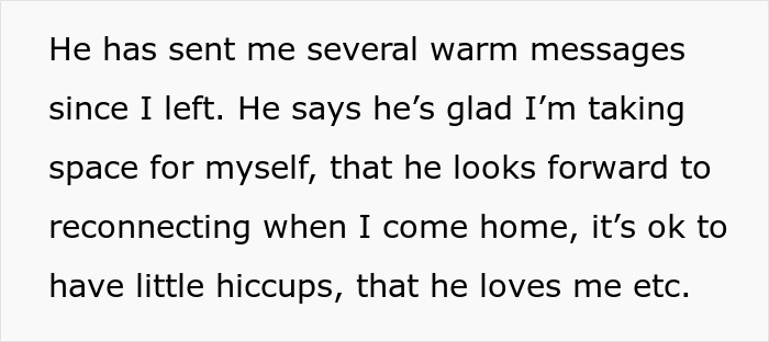 Text excerpt from a husband's journal expressing hopes for reconnection, addressing his wife's departure with their baby. Text excerpt from a husband's journal expressing hopes for reconnection, addressing his wife's departure with their baby.