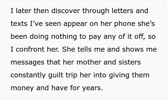 Text about boyfriend discovering pregnant girlfriend’s financial issues with family and gambling, leading to eviction. Text about boyfriend discovering pregnant girlfriend’s financial issues with family and gambling, leading to eviction.