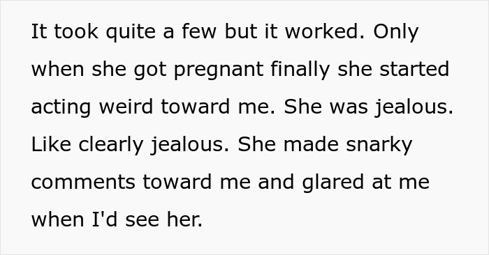 Text about jealousy and snarky comments related to breaking up truth.