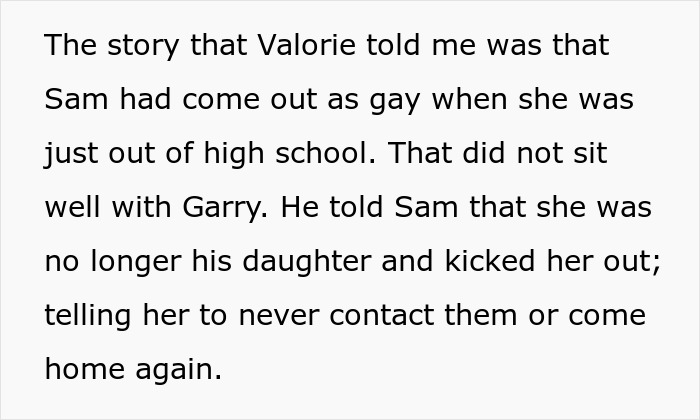 Text about inheritance concerns involving a friend&rsquo;s daughter and her coming out experience.