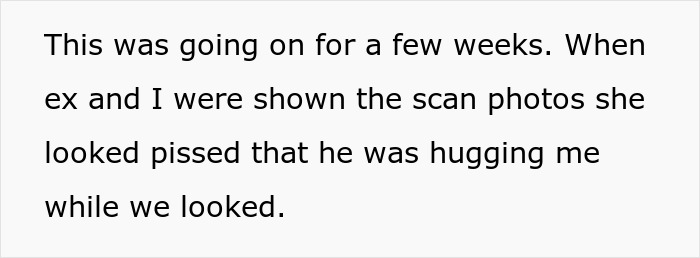 Text screenshot describing a woman's experience sharing truths with her ex's family.