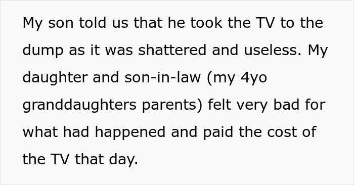 28YO Steals Parents' TV Claiming His Niece Broke It, Mom Horrified To Learn Truth And Calls Police