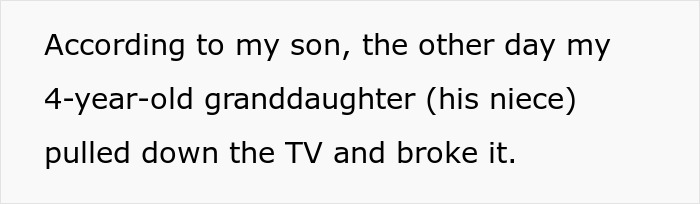 28YO Steals Parents' TV Claiming His Niece Broke It, Mom Horrified To Learn Truth And Calls Police