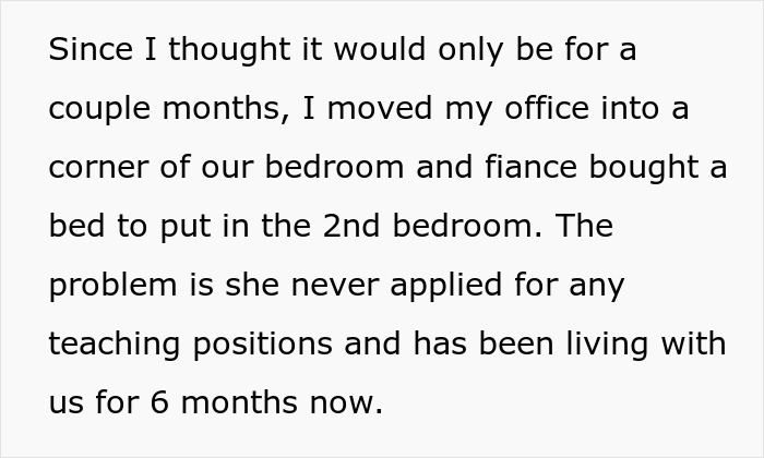 Text describing housing issues with a difficult mother-in-law living in an apartment for six months. Text describing housing issues with a difficult mother-in-law living in an apartment for six months.