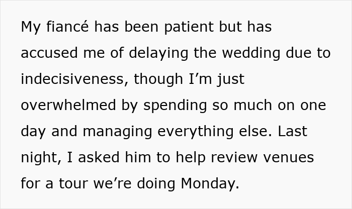 “I Started To Cry”: Guy Can’t Understand Why Fiancée Wants To Save Some Of The $120k Wedding Money “I Started To Cry”: Guy Can’t Understand Why Fiancée Wants To Save Some Of The $120k Wedding Money