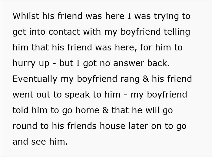 Text describing a woman feeling worried about her boyfriend's friend, suspecting he's an online stalker. Text describing a woman feeling worried about her boyfriend's friend, suspecting he's an online stalker.