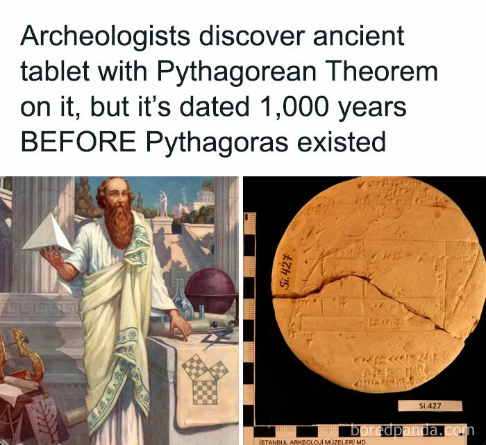 Archeologists uncover ancient tablet with Pythagorean Theorem dated 1,000 years before Pythagoras in strange Earth discoveries.