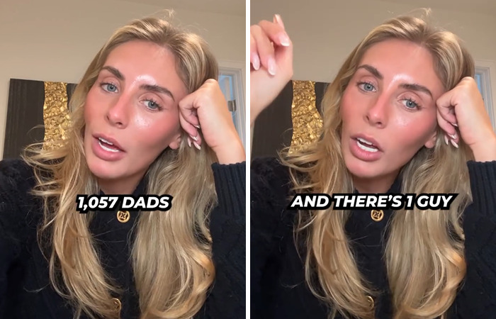 Bonnie Blue discusses fatherhood statistics in a candid setting. Bonnie Blue discusses fatherhood statistics in a candid setting.