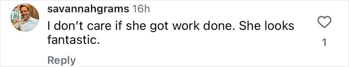 Instagram comment discussing Elle Macpherson photos and Photoshop. Instagram comment discussing Elle Macpherson photos and Photoshop.