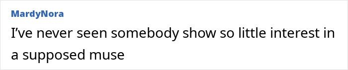 Comment critiquing interest shown towards a muse related to Bianca Censori's afterparty song.