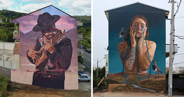 This Muralist From Chile Turns City Walls Into Masterpieces (20 Pics)