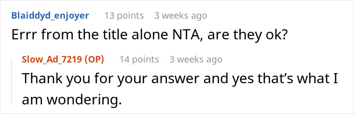 Discussion about husband overseas trip while wife is pregnant, showing user interaction and concerns expressed.