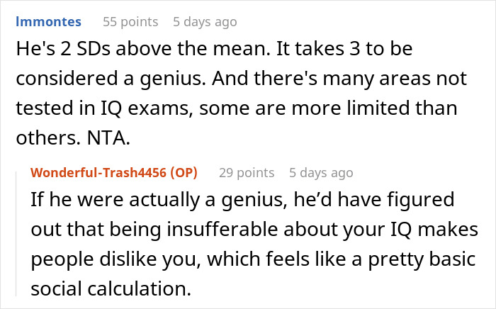 Man Uses His 131 IQ To Insult Others, Gets Humbled In The Best Way
