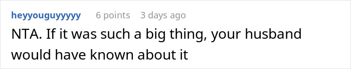 Comment discussing a woman's choice of baby name and its implications in a forum thread.